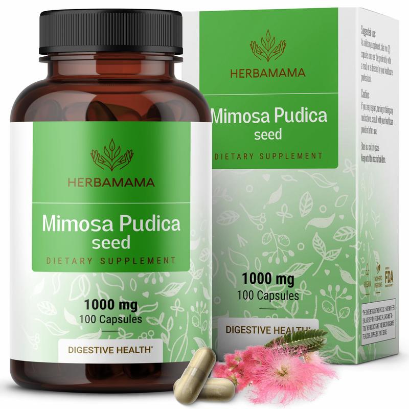 Suplemento HERBAMAMA Mimosa Pudica Seed 1000 mg 100 cápsulas